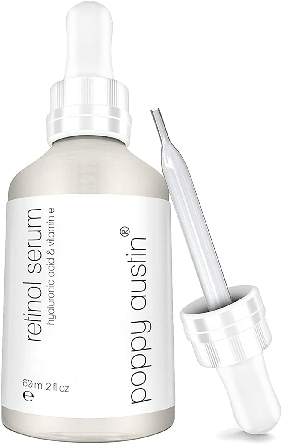 Suero de Retinol - ENORME 60ml - Vegano, Cruelty-Free, Orgánico - Retinol, Vitamina E, Ácido Hialurónico y Aceite de Jojoba - Mejor El Hidratante Antienvejecimiento para Cara y Piel