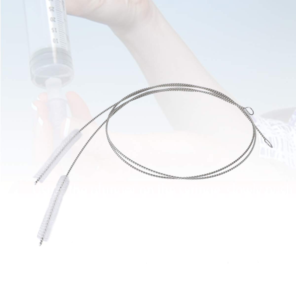 Feeding Tube Brush,AIEVE 6Pcs 32 Inch G Tube Cleaning Brush Peg Tube