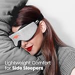 Manta Slim Sleep Mask – Ultra-Light Blackout Eye Mask with Adjustable Eye Cups, Soft Strap for Comfortable Sleep, Minimalist Design for Better Rest - Image 3