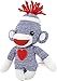 Made By Aliens Adorable Sock Monkey 6 Inches, The Original Traditional Hand Knitted Stuffed Animal Toy Gift-for Kids, Babies, Teens, Girls and Boys Baby Doll Present Puppet (Blue)