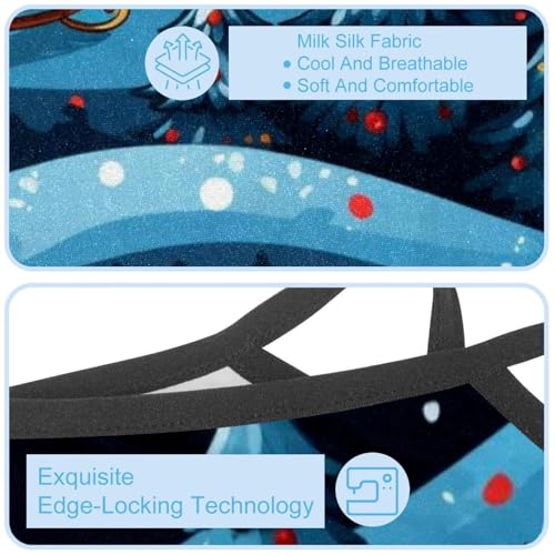 4 Pack Christmas Sleigh Neck Gaiter Face Cover Scarf, Breathable Sun & Wind-proof for Skiing Fishing Hiking Cycling4