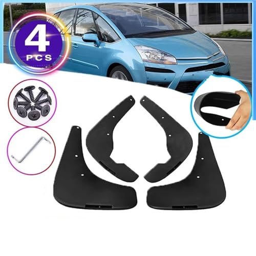 Guardabarros delanteros y traseros Citroën C4 Picasso (2007-2013) de 4 piezas 2