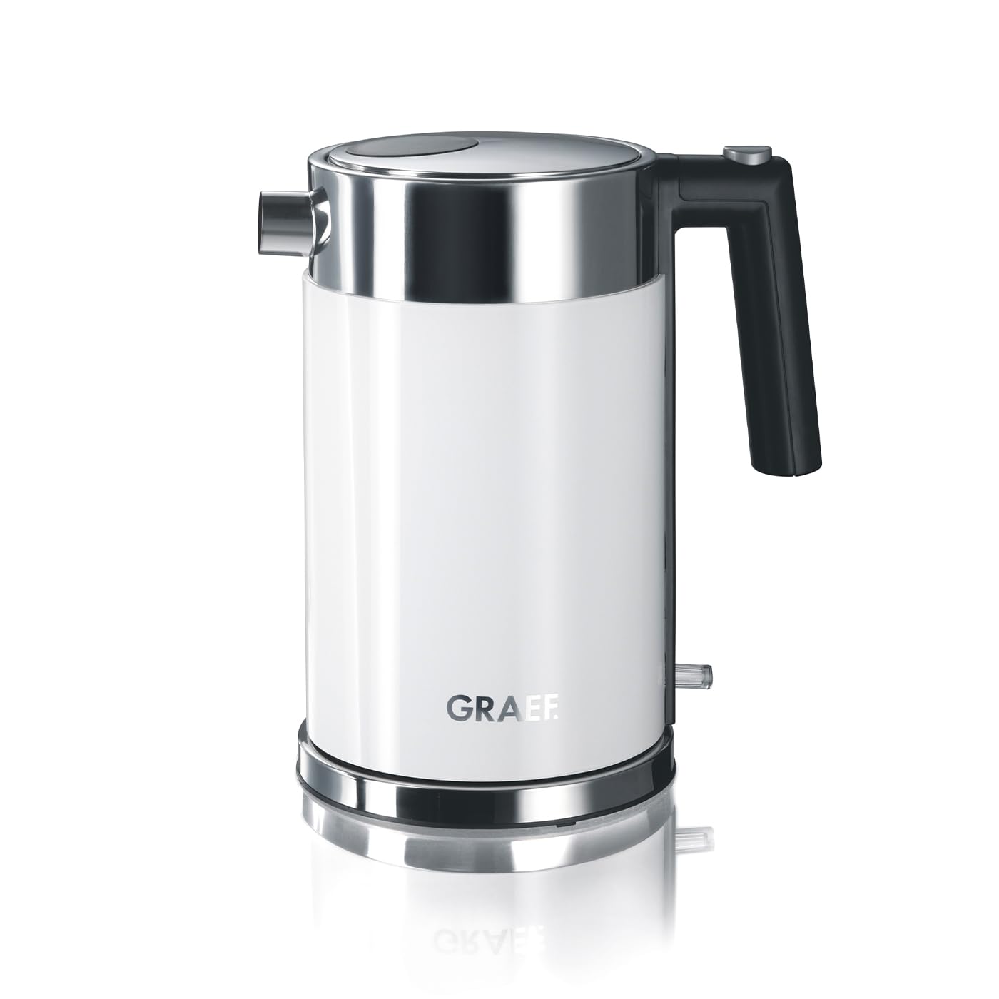 Graef WK 61 Edelstahl-Wasserkocher, Weiß, 1,5 L
