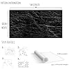 60cm×5m, Gloss Black Marble Vinyl Wrap for Kitchen Worktop, Black Sticky Back Plastic Roll, Heat-Resistant Durable Worktop Vinyl Covering, Marble Wallpaper Contact Paper Self Adhesive Wallpaper #1