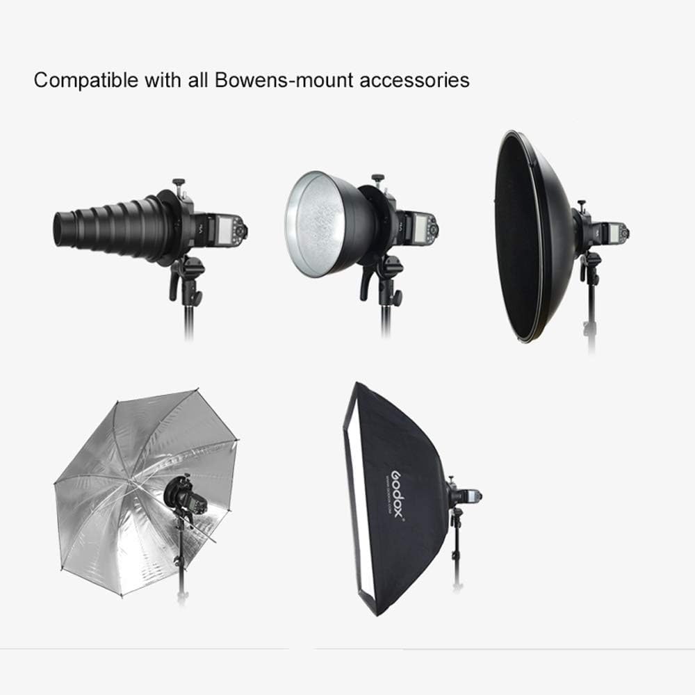 Godox S2 Bowens S-Type Coupe-Flux + Support pour Windows, Souple, boîtes, Vaisselle, etc. ; Beauté avec Monture Bowens