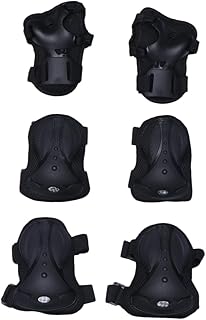 Anneome 1 Conjunto De Joelheiras Ajustáveis Para Joelheiras Para Motocicletas Joelheiras De Patinação Joelheiras De Patinação Protetor De Joelho Para Crianças Protetor De Joelho Preto