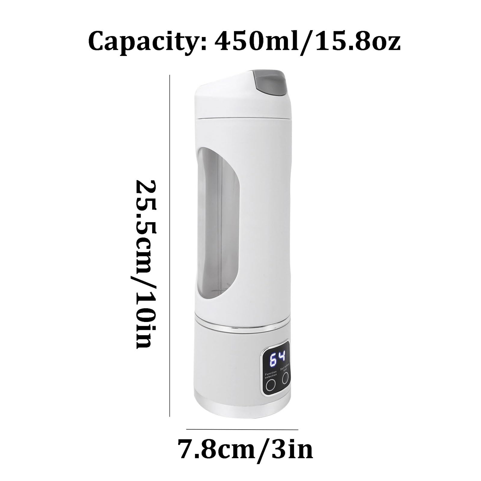 Plastikowy przenośny blender z wylewką łyk elektryczny USB mini sokowirówka blender 12 ostrzy do kuchni biura podróży siłowni
