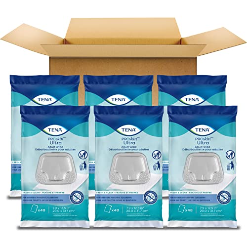 Tena Proskin Ultra Adult Wipes, 6 Pack Of 48 #TOP1