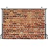 AIIKES 7x5FT Red Brick Wall Photography Backdrop Thin Vinyl Photo Backdrops Background Baby Birthday Party Wedding Graduation Home Decoration Photo Booth Studio Prop Banner 11-506 #1
