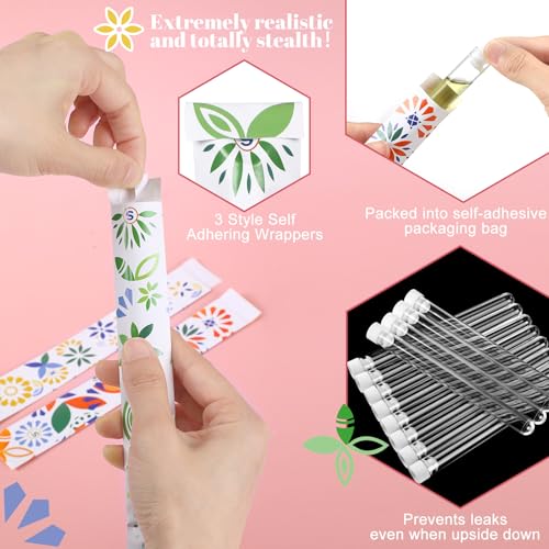 Image of Copkim 38 Pcs Tampon Tube Set for Women,Geometric Style | Plastic Travel Tube Containers, Reusable Wrappers, for Festivals Cruises Sports Events Concert