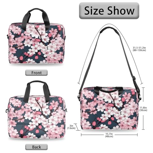 Bolso para portátil con diseño floral Cherry Blossom miniatura 6