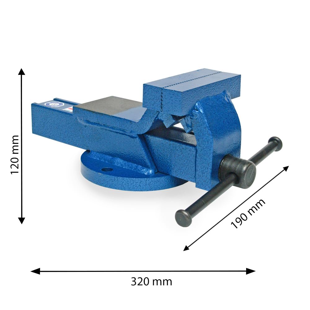 Syncro System Morsa parallela da banco furgone officina mobile – acciaio forgiato 110mm ganasce per tubi apertura 120mm