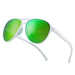 Jefoo Polarized Aviator Sunglasses for Women Men Retro Trendy Sports Sunglasses for Outdoor UV400 Protection