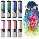 FÁCIL DE TEÑIR Y USAR- El diseño de peine fijo le permite agregar rápidamente una variedad de colores al cabello en minutos. Los guantes y chales mantienen sus manos limpias y su ropa limpia. El efecto de coloración del cabello oscuro no es obvio。
