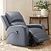 COLAMY Power Lift Recliner Chair for Elderly – Electric Leather Recliner with Remote Control, Ergonomic Backrest, Spacious Seat, Side Pocket & 2-Button Operation, 300lbs Capacity (Grey)