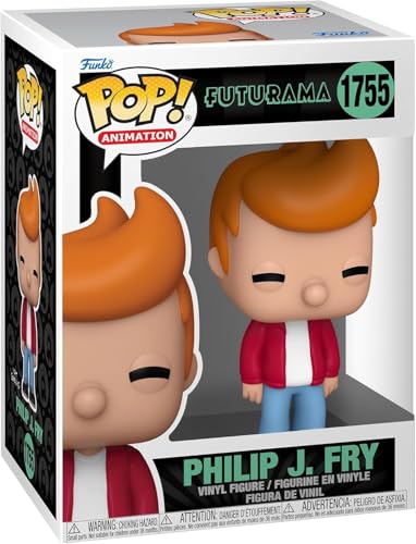 POP TV: Futurama - Boneco de vinil Funko Philip J. Fry (incluído com caixa protetora compatível), mu