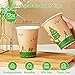 ECOLipak 240 Count 12 oz Compostable Paper Cups, Biodegradable Disposable Paper Coffee Cups with PLA Lined, Eco-friendly Hot Paper Cups for Party, Picnic,Travel,and Events 4