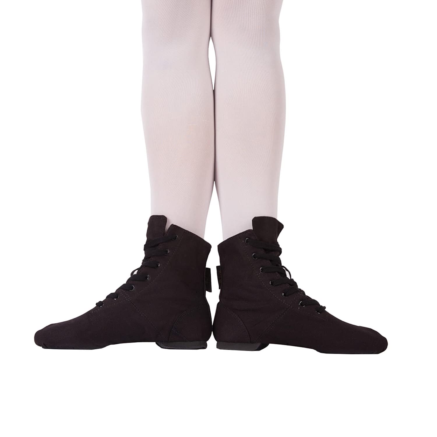 Unsex Modern Lace-up Canvas Jazz Stage Ballet Dance Shoes Boot Soft Sole