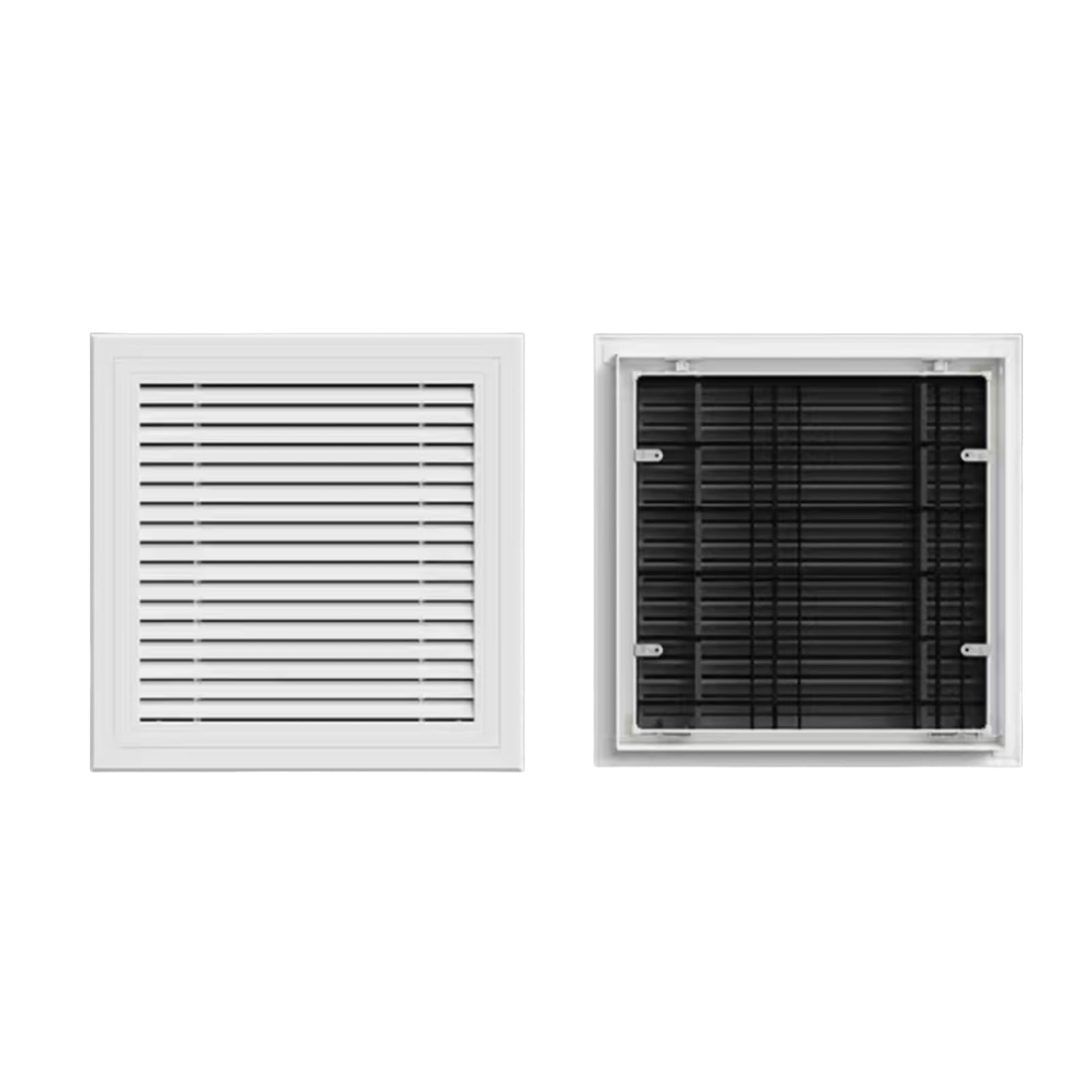 Panel De Acceso Con Persianas Pantalla, Puerta Plomería ABS | Rejilla de filtro de aire de retorno de aleación de aluminio con apertura/cierre, for ático eléctrico(400x400mm)