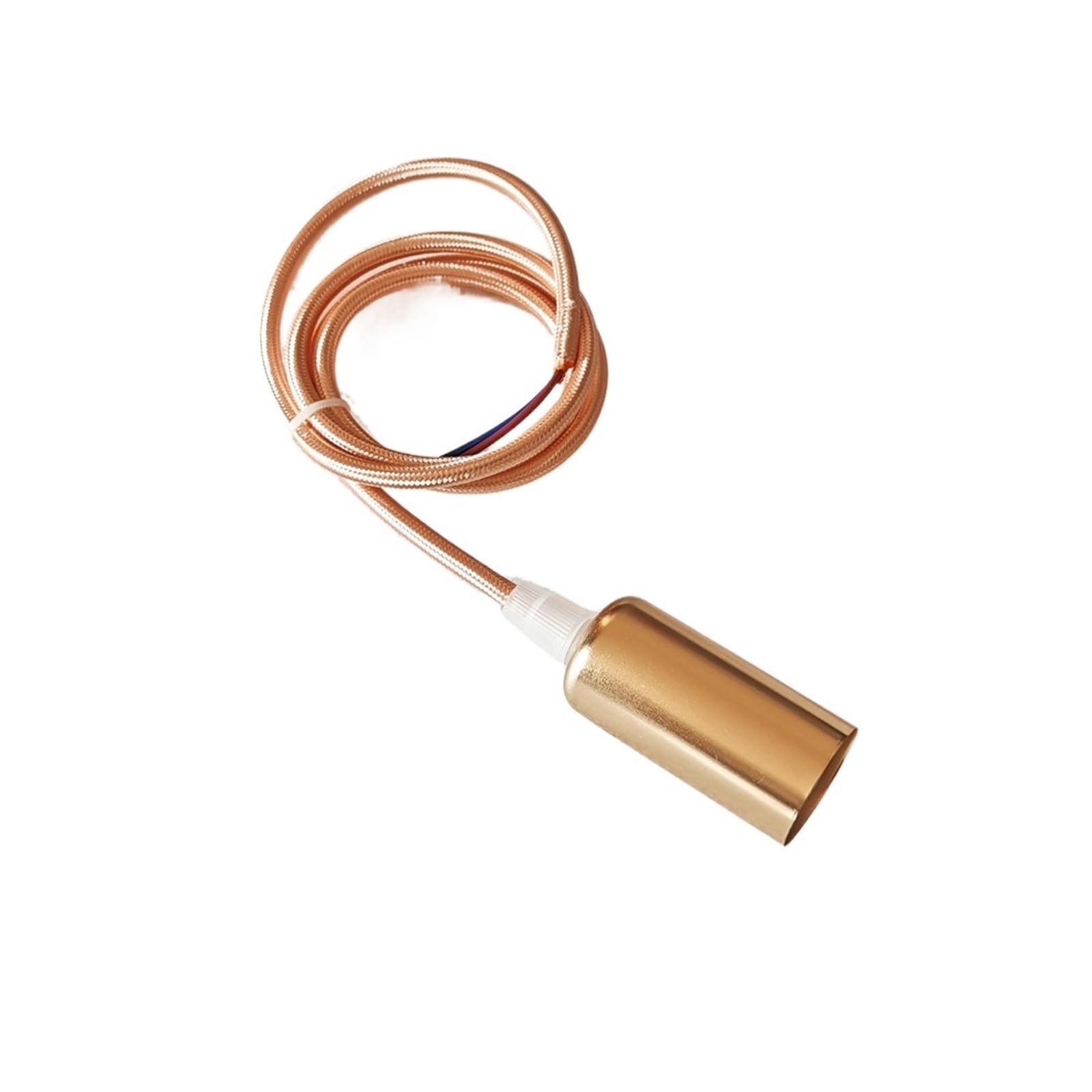 Lampenfassung E14 Hängelampenfassungen mit Kabel DIY einfache Deckenlampenfassungen(2m,French gold)