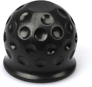 Cubierta de Ojo de Remolque de Coche Tapa La Bola Remolque 50 Mm Universal 4 Colores para Enganche Remolque Protección Bola Remolque Accesorios para Coche(Negro)