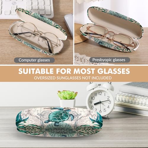 Image of Glasses Case Hard Shell,Portable Protective Eyeglasses Case, Eyeglass Holder Box with Cleaning Cloth, for men women