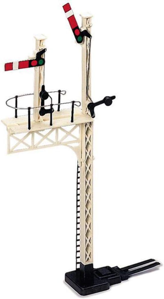 Hornby R169 OO Gauge Junction Home Signal - Model Railway Accessories, Miniature Diorama Scenery for Hornby Train Sets - Lifelike Manual Train Home Signal Model - Scale 1:76