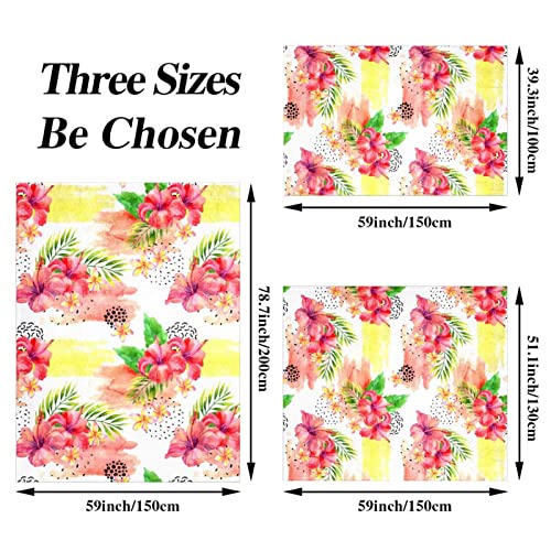 Vbfofbv Bed Blanket Nap Blanket Decorative For Bedroom Sofa Floor, Hawaiian Flower Summer Stripe Modern #TOP2
