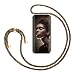 Produktbild ZhinkArts Handykette kompatibel mit Samsung Galaxy S9 - Smartphone Necklace Hülle mit Band - Handyhülle Case mit Kette zum umhängen in Gold - Braun