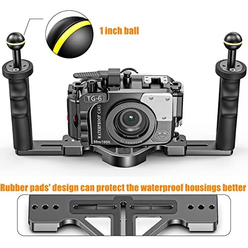 Image of Sea frogs Aluminum Alloy Dual Handheld Hand Grip Diving Handle Tray Bracket