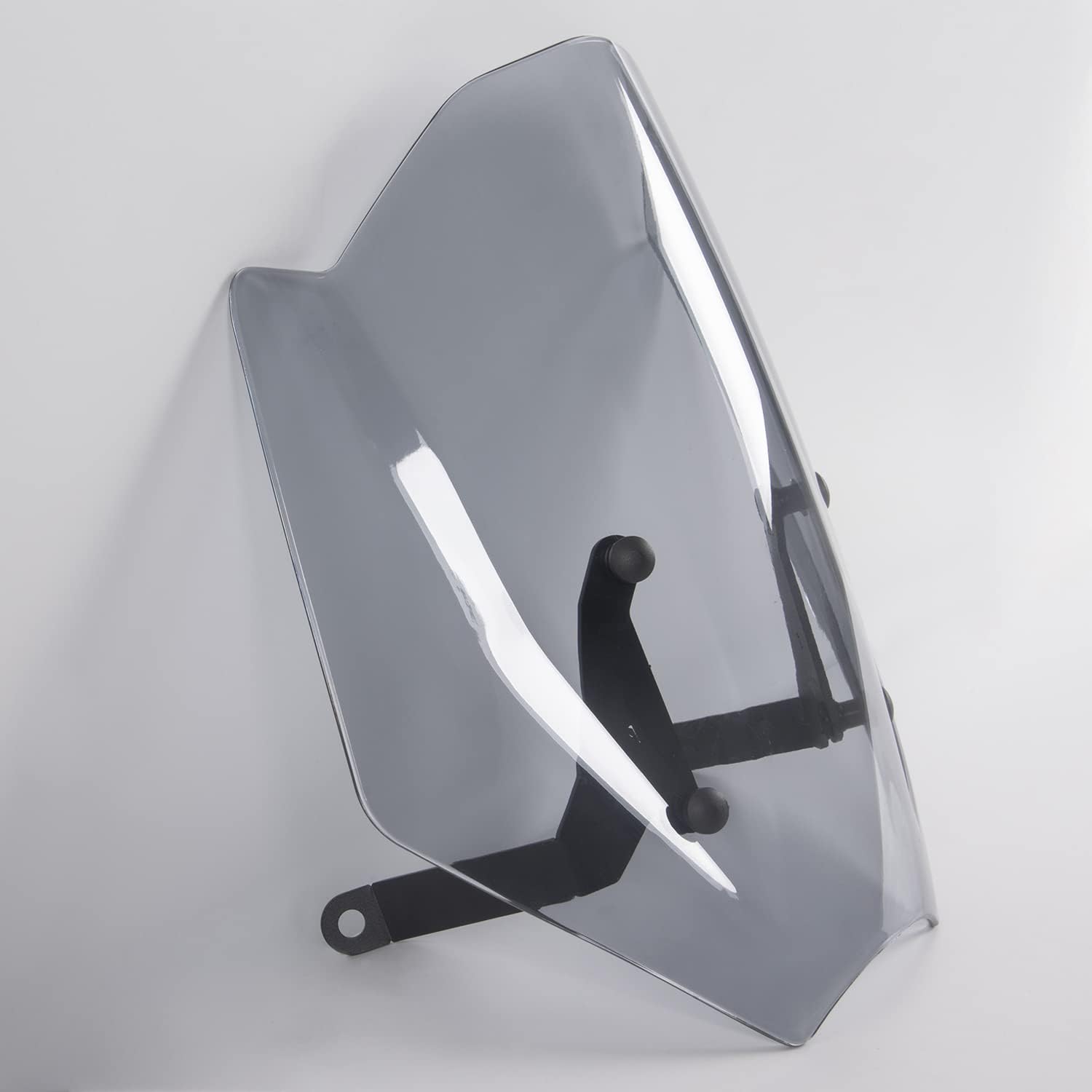 Motorcycle Windshield Deflector with Bracket Double Bubble Windscreen Fit for Trident 660 2021 2022 2023 Wind Shield Screen Visor Flyscreen, Smoke