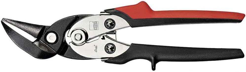 Bessey D29ASSL-2 cutting snips right cutting, Black/Red/Silver