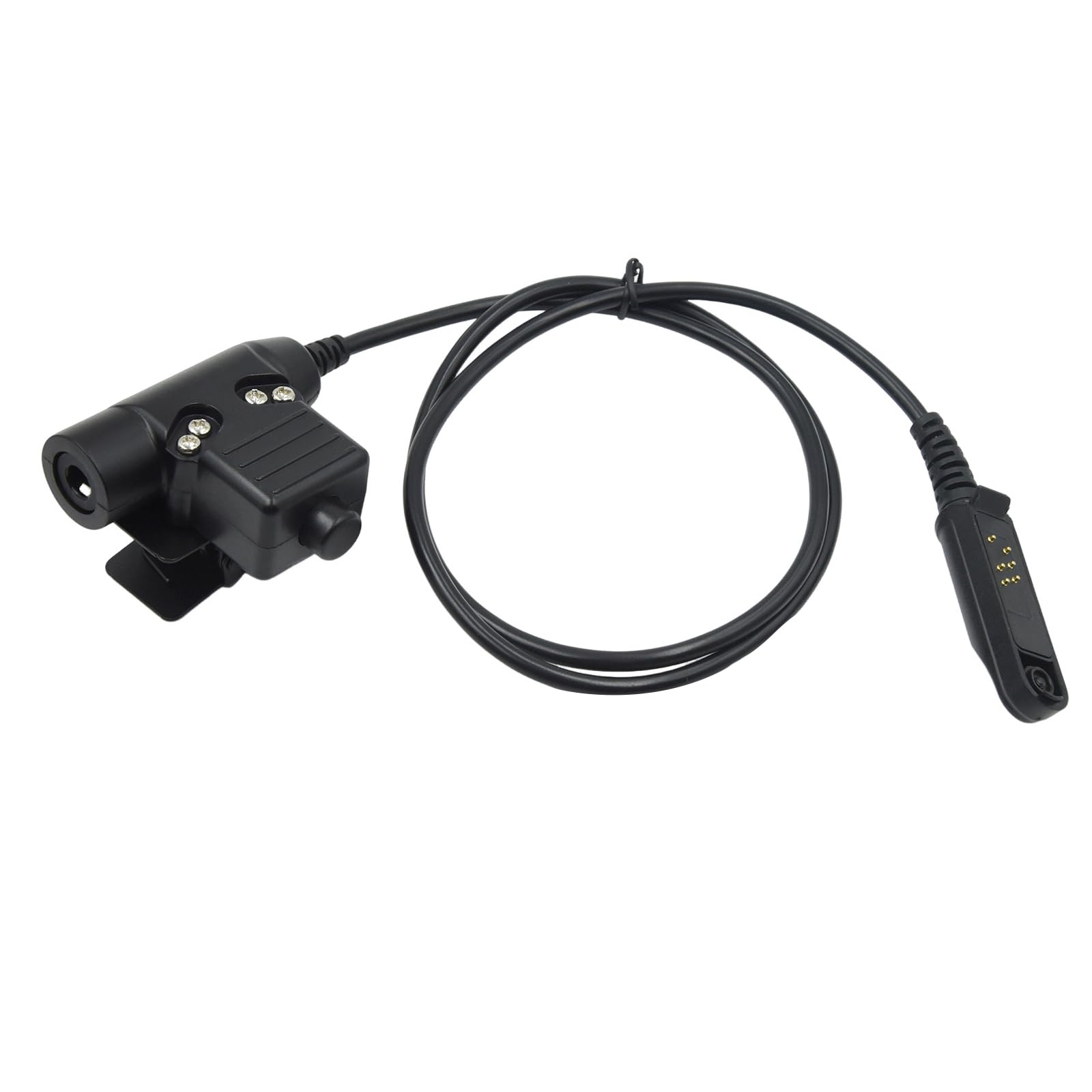 WODASEN UV9R UV9G Military Tactical U94 PTT Adapter Push to Talk Button Walkie Talkie Headset Connector Cable for Baofeng UV-9R UV-9RPlus UV-9G UV-XR