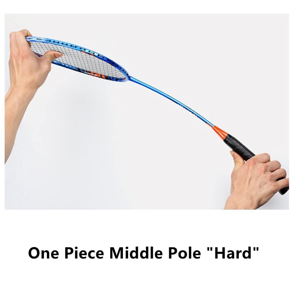 Raqueta De Bádminton Compuesto De Fibra De Carbono, Juego De Raquetas De Bádminton Ofensivo Súper Ligero, para Juegos De Patio Trasero Al Aire Libre, Ligero Y Cómodo,Negro
