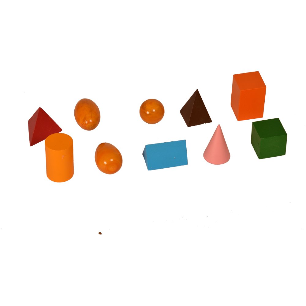 Kidken Montessori Geometrical Solids | Pack of 10Pc Wooden Solids | Kids Wooden Toys Teaching aids | Pre-School Educational Toy for Boys and Girls (B00VYLCTDA) Amazon Price History, Amazon Price Tracker