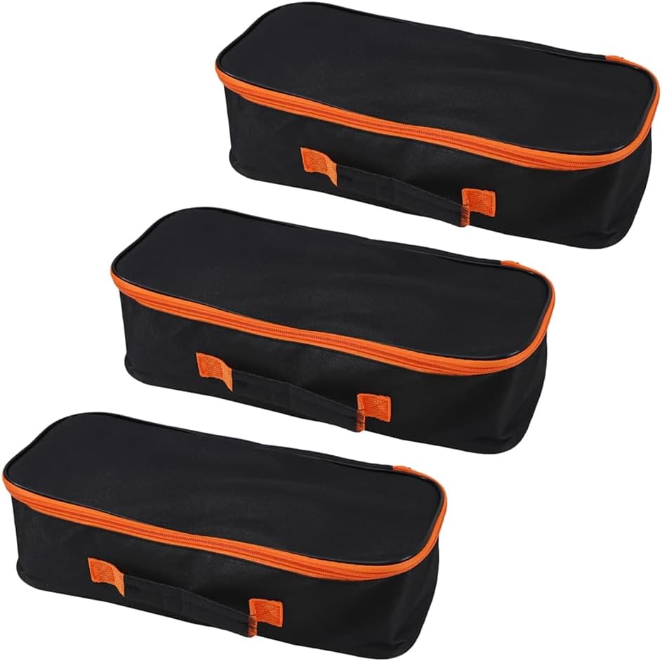 3pack Tool Pouch with Zipper Utility Small Tool Bag for Screw Plier Wrench Screwdriver Mechanic Car Vacuum Men garden Hand Power Tool Storage Organizer (14 Inch)