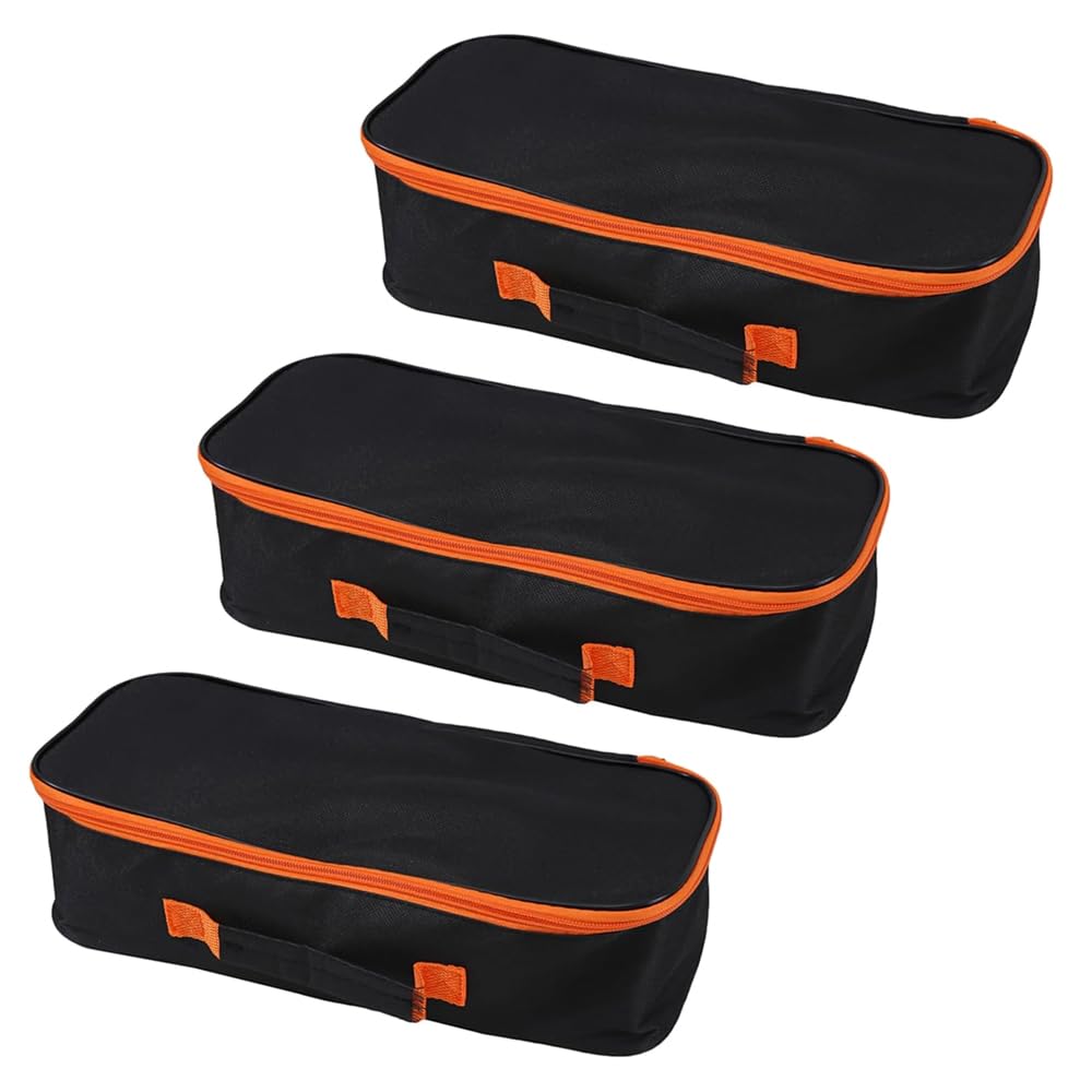 Photo 1 of 3pack Tool Pouch with Zipper Utility Small Tool Bag for Screw Plier Wrench Screwdriver Mechanic Car Vacuum Men garden Hand Power Tool Storage Organizer (12 Inch)