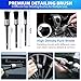 THINKWORK Car Cleaning Kit, Car Vacuum Kit, Gray Car Interior Detailing Kit with 8000PA High Power Vacuum, Including 7Pcs Detailing Brush Set and Bag