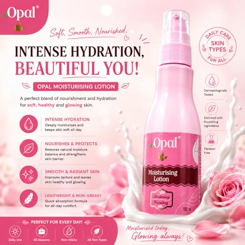 Image of OPAL Moisturising Lotion 100ml Combo Pack of 3 | Deep Moisture Body Lotion for Dry Skin Women & Men | Winter Body Lotion for Daily Use | Non Greasy Moisturizer Lotion for Body