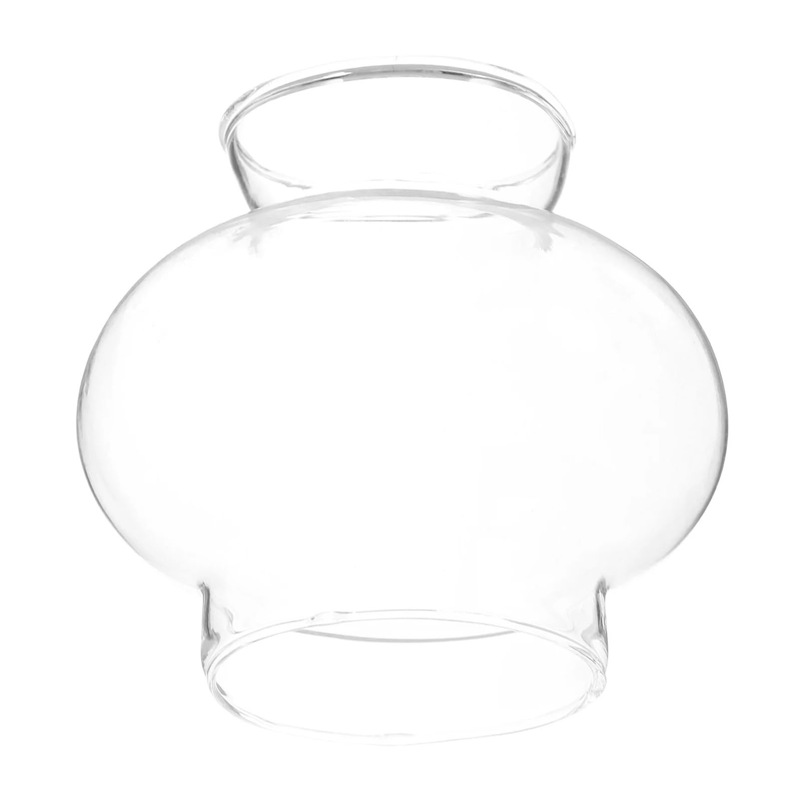 Clear Glass Oil Lamp Chimney Windproof Lampshade Temple Cover Kerosene Lantern Shade Lighting Accessories for Desktop Decoration