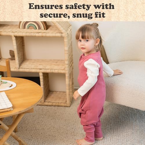 Image of Toddler Sleep Sacks for 2t-3t, 1 Pack Baby Wearable Blanket with Feet, Sleeveless Breathable Sleep Sacks for Baby Boys and Girls