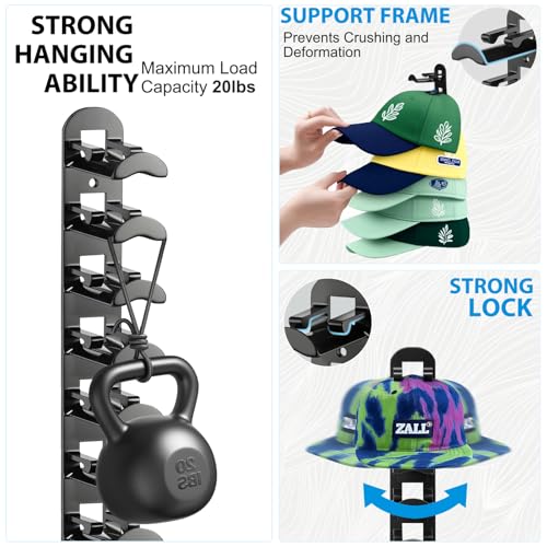 31% Off Yonsya 2-Pack Hat Hook Organizer for 20 Caps - Image 3