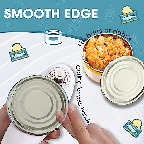 HAUSHOF Electric Can Opener, Automatic Tin Opener with One Touch Switch, Hands-Free and Smooth Edge Battery Tin Openers for The Elderly and Arthritic, Blue - Image 4