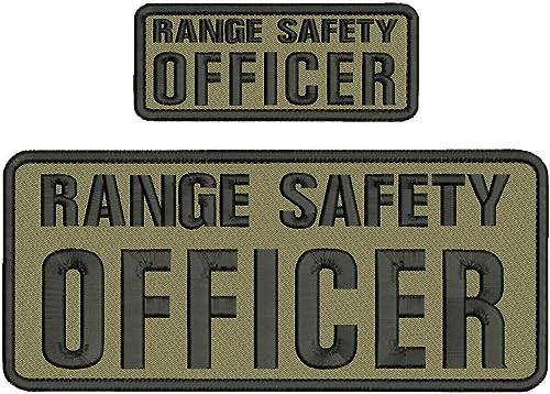 Special Patches for Velcro Patches for Uniform for R S Officer Embroidery Patch 4x10 and 2x5 Hook On Back Black ON Coyote TAN Model-Q-X989-1235