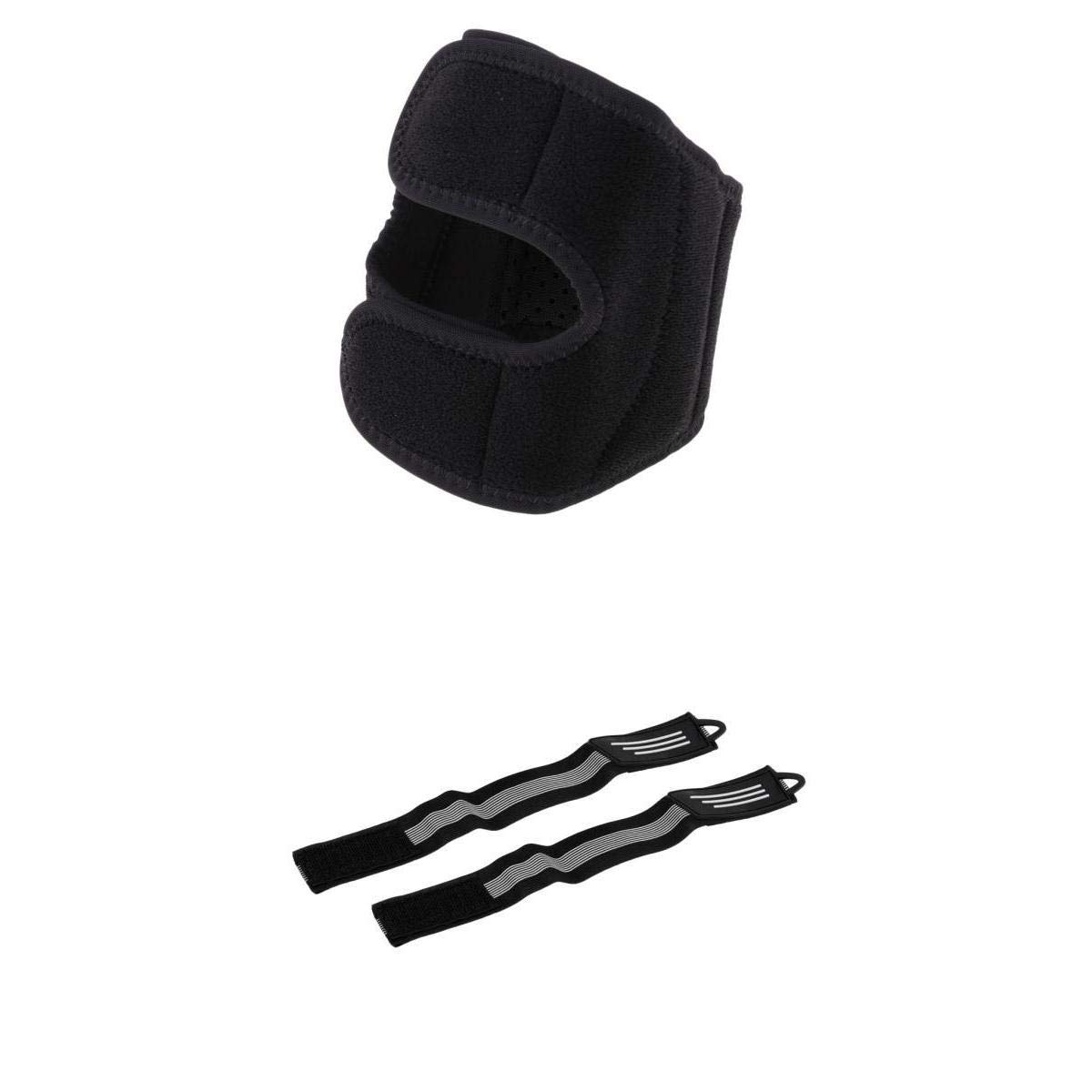Ojiva® 1 Pair Bicycle Ankle Leg Strap with Sports Knee Pad Brace Protector | Sports Knee Pad Front Side Open Design: Not Tight, Free To Move, Quickly Stabilize The Kneecap And Support It Effectively.-image-32