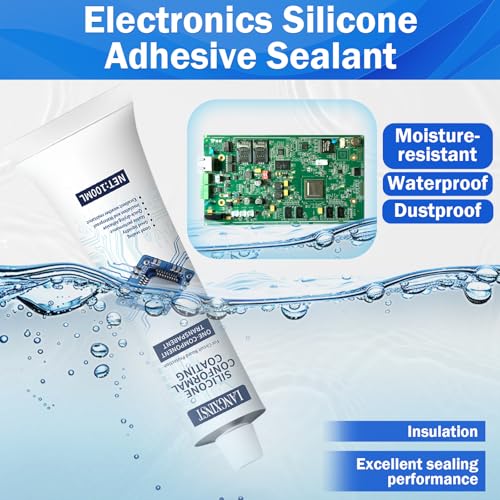 100ml Conformal Coating for Electronics, Clear Silicone PCB Sealant by LANGXINST - Used condition - Image 4