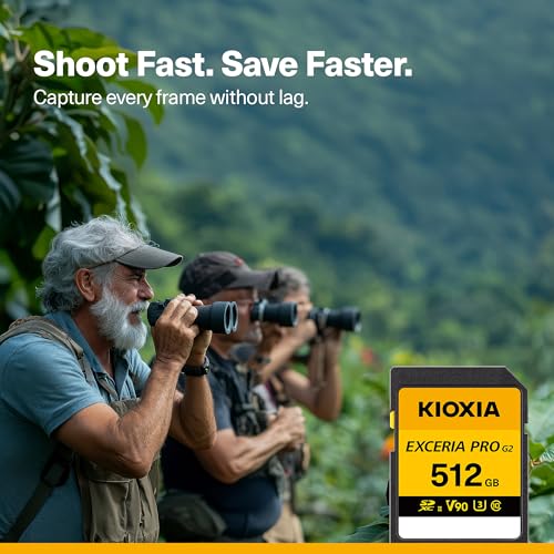 Image of KIOXIA EXCERIA PRO G2 64GB SD Card for Camera | Made in Japan | SDXC UHS-II V90 U3 | 310MB /s Read, 295MB /s Write | 8K Video Recording | 5-Yr Warranty