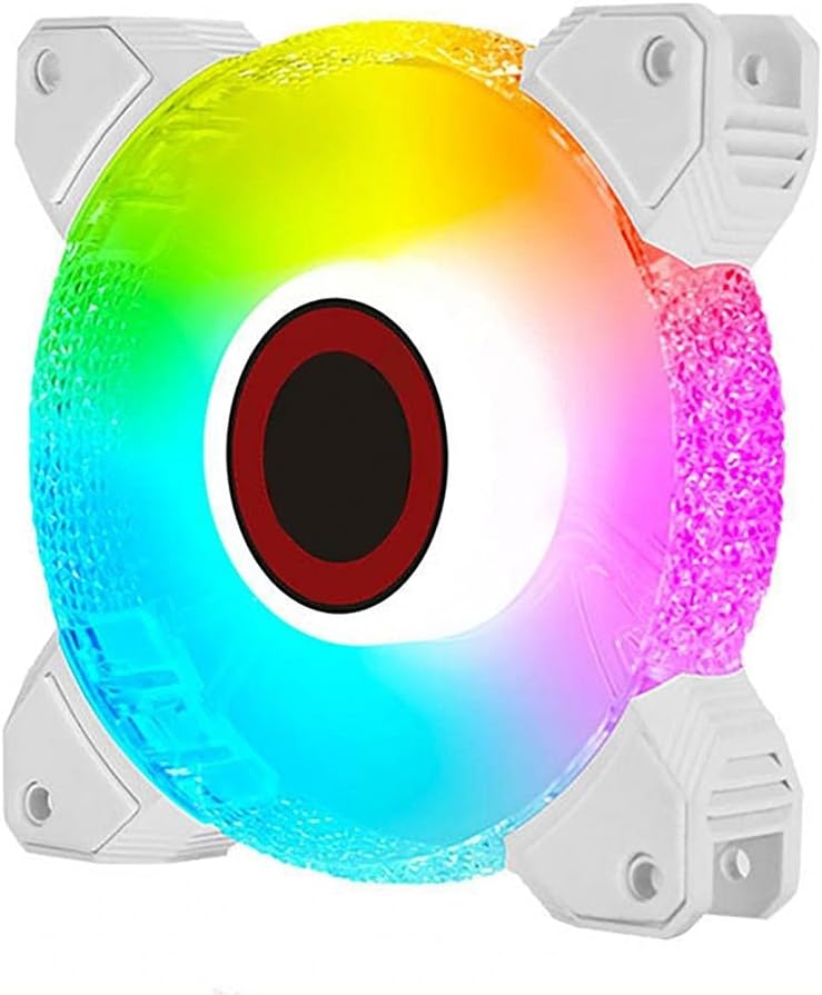 Cooling Fan Fast Anti-Vibration Cool ARGB Light 7-Blade 12cm Computer Radiator for Motherboard