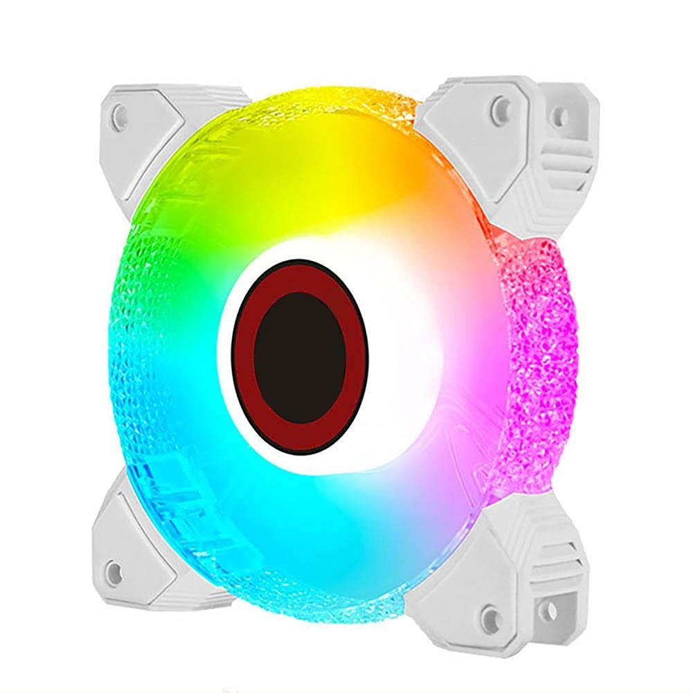 Cooling Fan Fast Cooling Cool ARGB Light 7-Blade 12cm Computer Radiator for Motherboard (Color : B) (G)