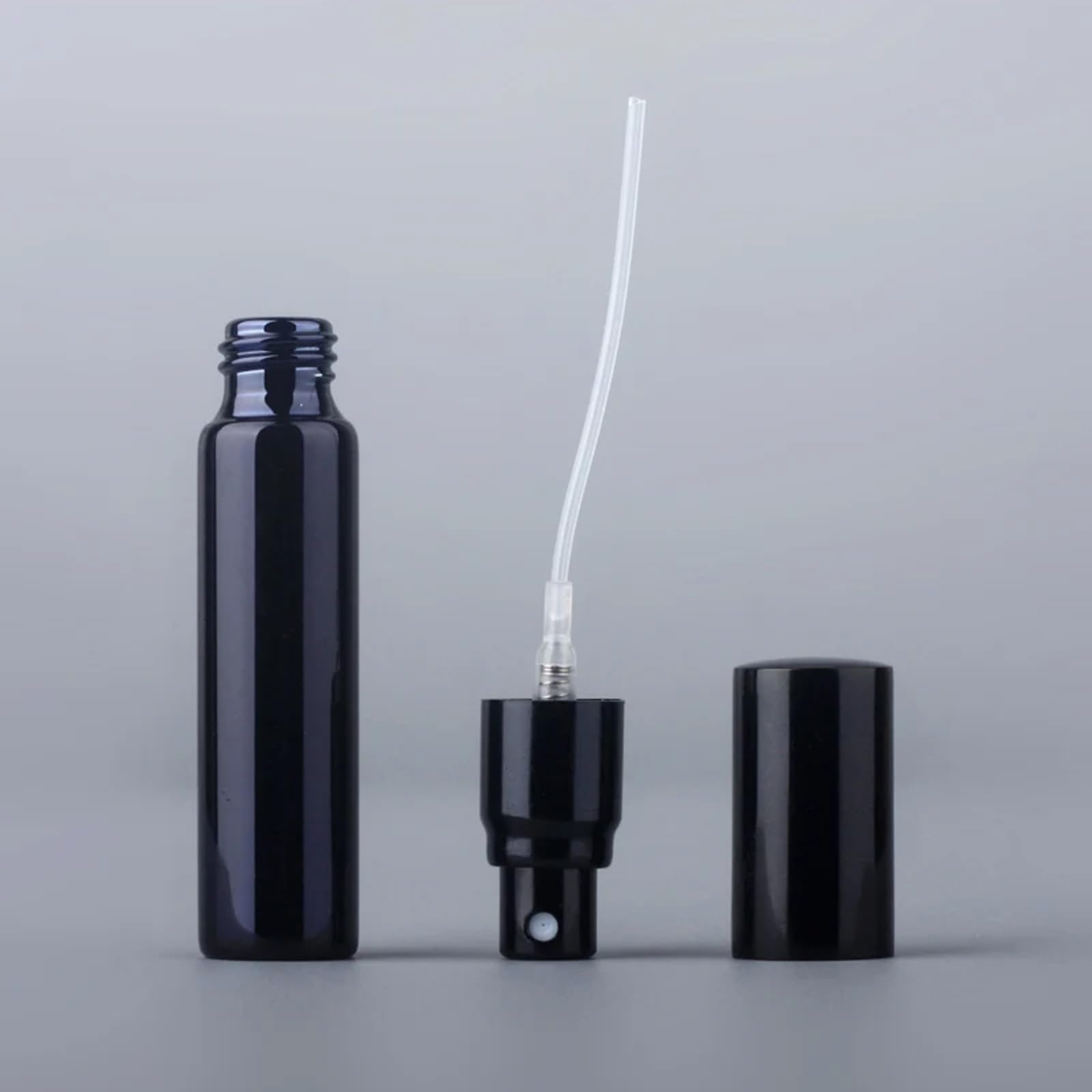 Bottiglia di Profumo Ricaricabile in Vetro UV Portatile, 100 Pezzi/Lotto Bottiglie Spray atomizzatore da 10 ml Contenitore cosmetico Vuoto Campione